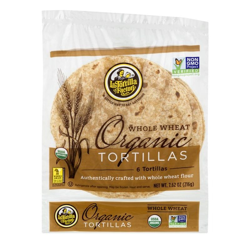 La Tortilla Factory Whole Wheat Organic Tortillas (6 ct) Instacart