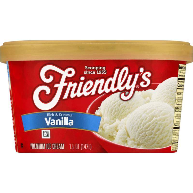 Friendly's Ice Cream, Vanilla (1.5 qt) Instacart