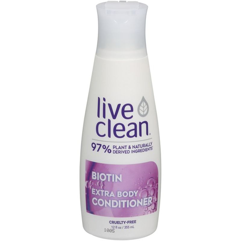 live clean biotin extra body conditioner
