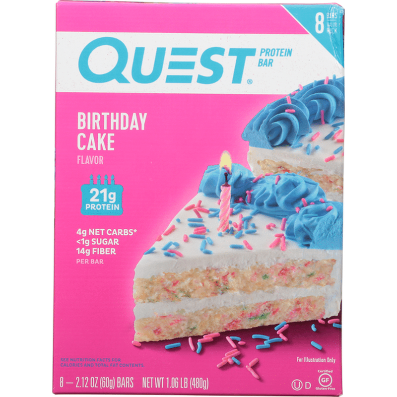 Quest Quest Bar Birthday Cake 8pk (8 oz) Instacart