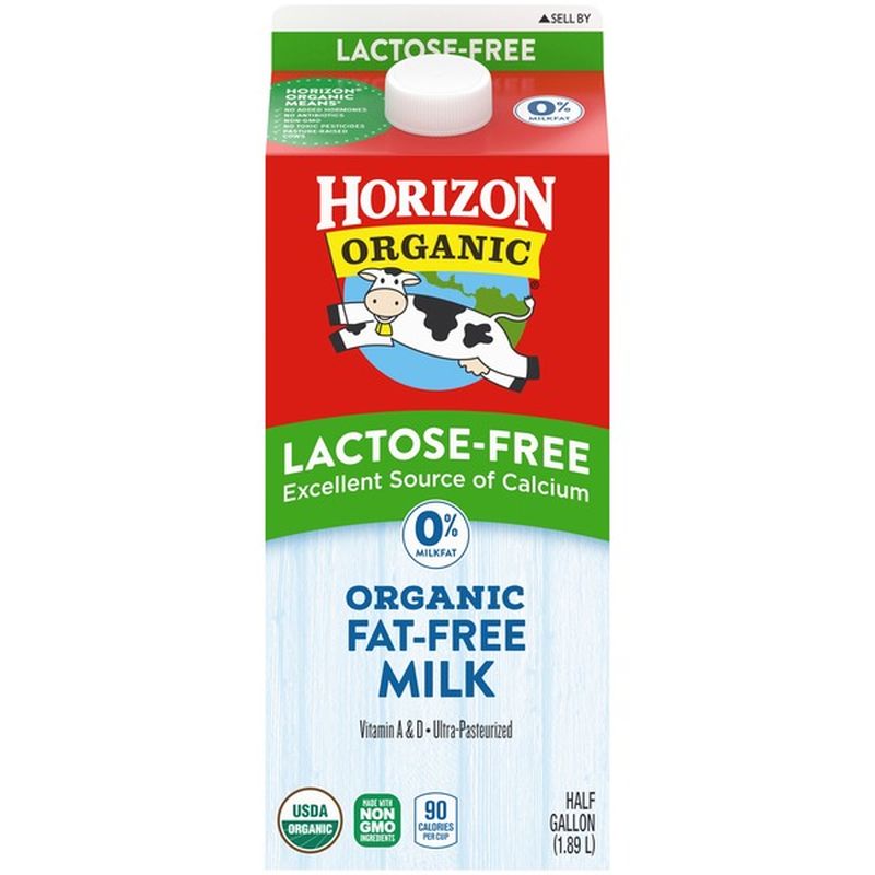 Horizon Organic Lactose Free Fat Free Organic Milk (64 fl oz) Instacart