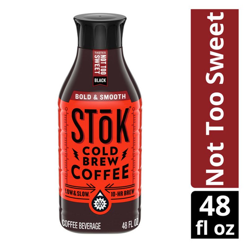 Stok Not Too Sweet Black Cold Brew Coffee (48 fl oz) Instacart