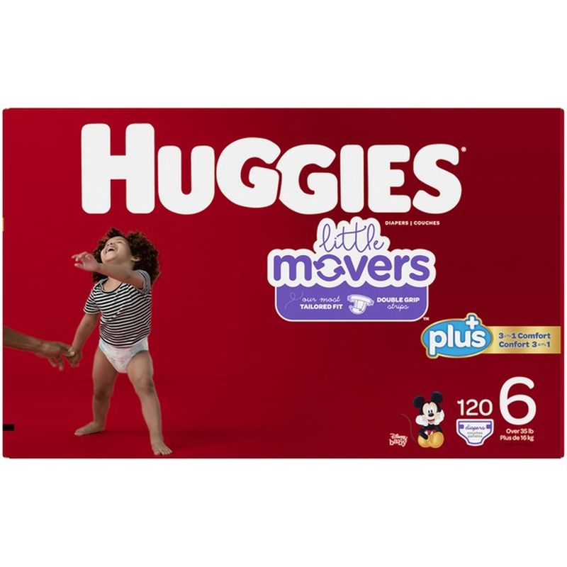 Huggies Little Movers Diapers (120 ct) - Instacart