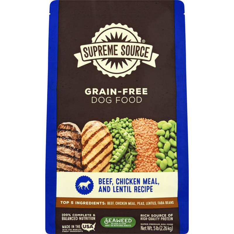 Supreme Source Dog Food, Super-Premium, Grain-Free, Beef, Chicken Meal