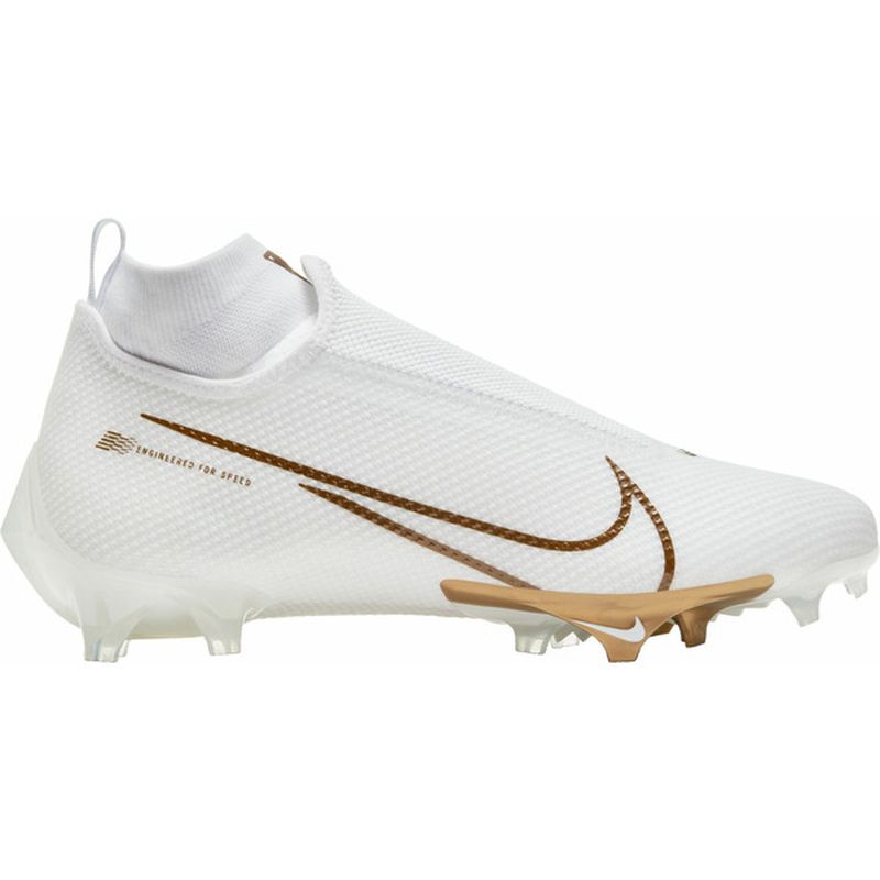 nike vapor football cleats white and gold