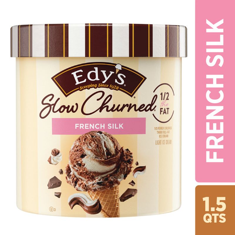 Edy'S/Dreyer'S SLOW CHURNED French Silk Light Ice Cream (1.5 qt) Delivery or Pickup Near Me