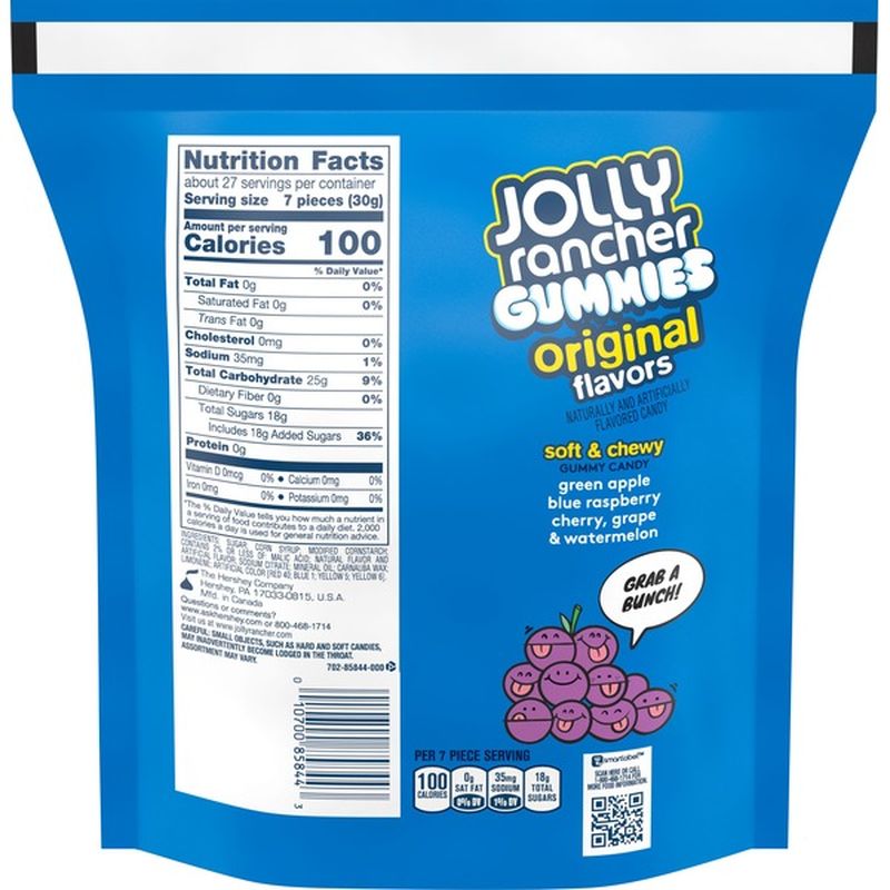 Jolly Ranchers Gummies, Original Flavors, Family Pack (28.8 oz) from