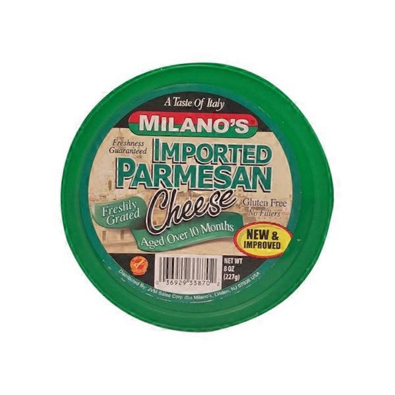 Milanos Imported Grated Parmesan Cheese Deli Cups (8 oz) Instacart