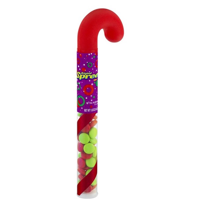 Spree Mini plastic candy cane filled with candies Sugar Candy (1.6 oz