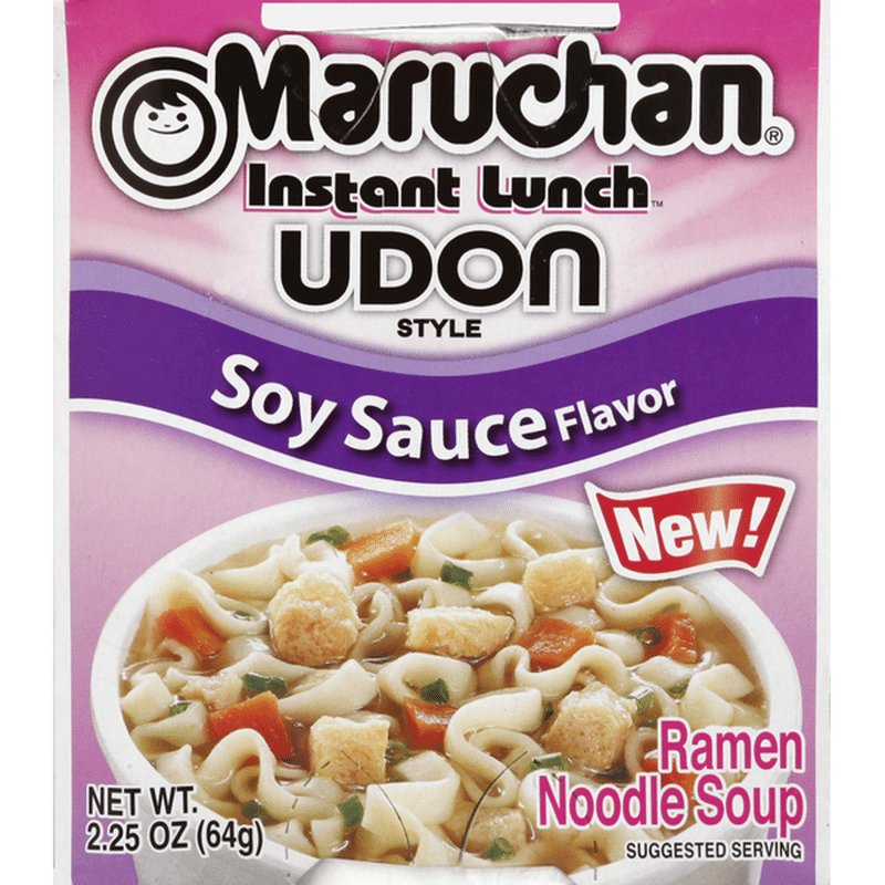 Maruchan Ramen Noodle Soup Soy Sauce Flavor Udon Style 2 25 Oz Instacart