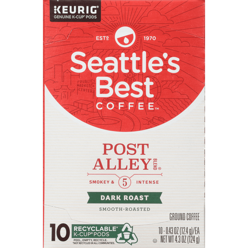 Seattle's Best Coffee Coffee, Ground, Dark Roast, Post