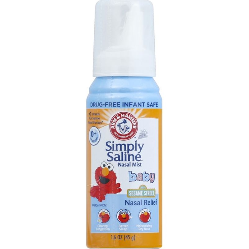 Arm & Hammer Simply Saline Sesame Street Nasal Relief Baby Nasal Mist