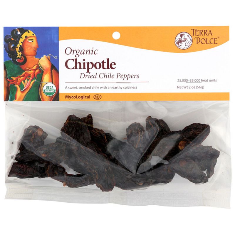 Terra Dolce Organic Chipotle Dried Chile Peppers (2 oz) Instacart