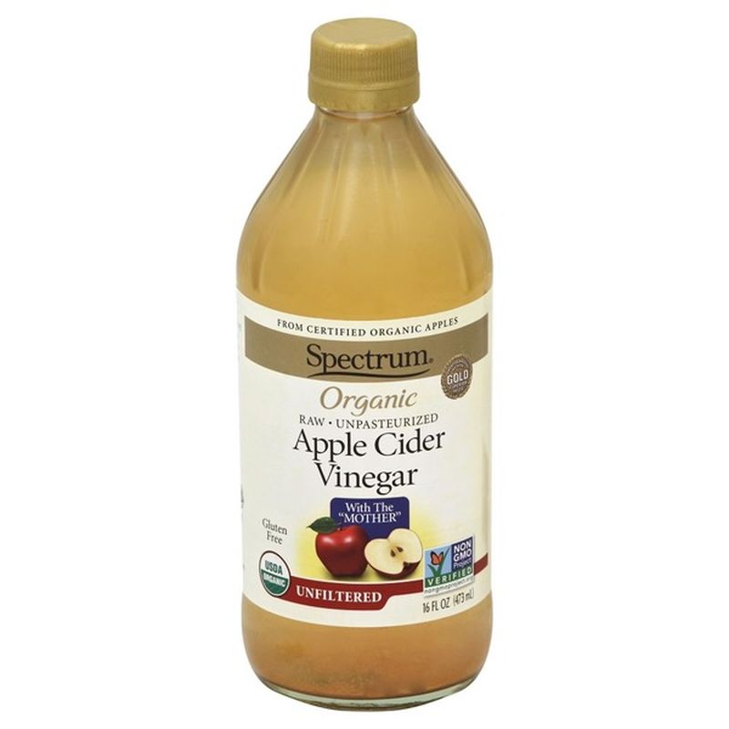 Spectrum Unfiltered Organic Raw Unpasteurized Apple Cider Vinegar (16 ...