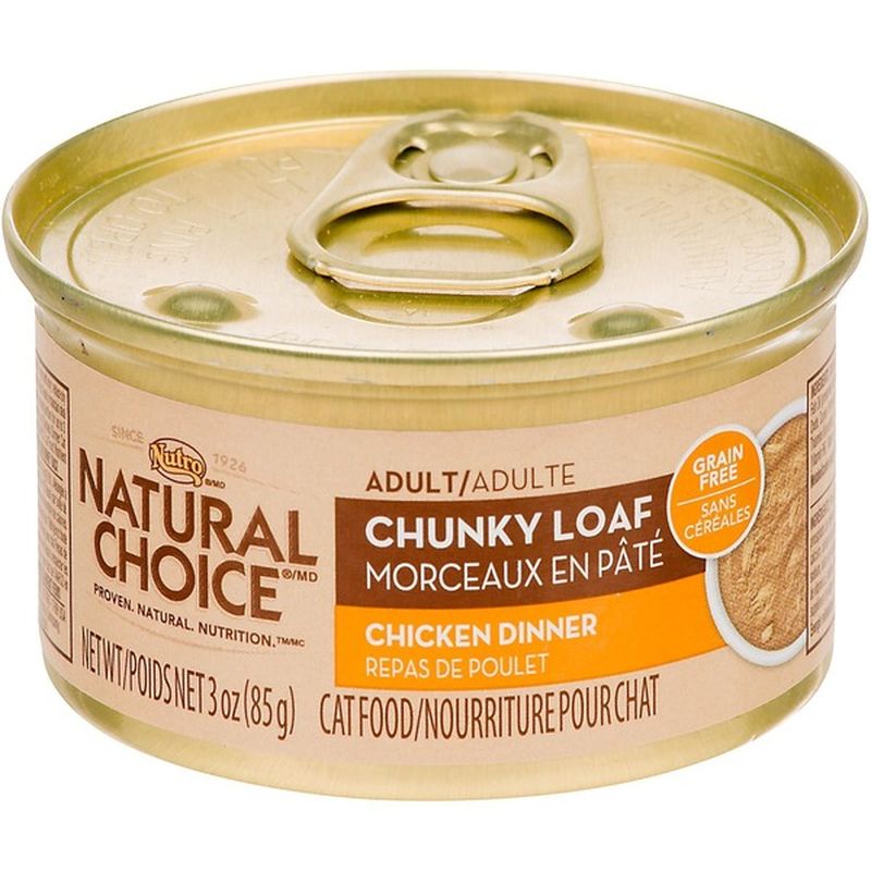 Nutro Natural Choice Chunky Loaf Chicken Dinner Adult Cat Food (3 oz