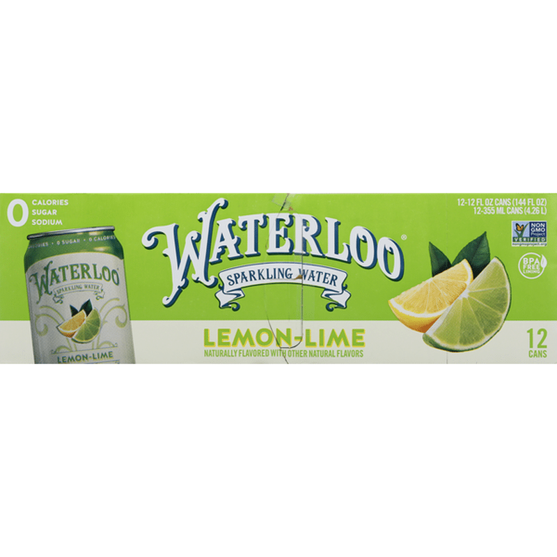 Waterloo Sparkling Water, LemonLime (12 fl oz) Instacart
