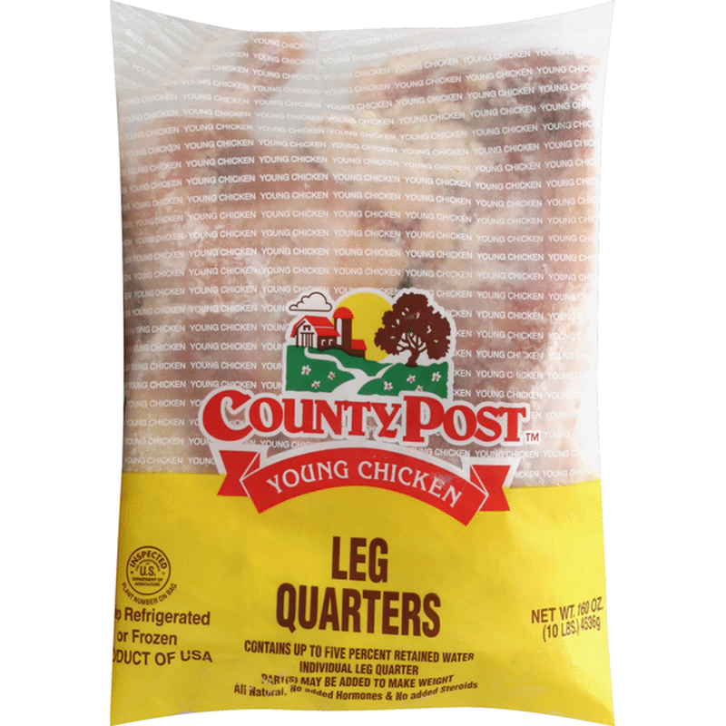 Country Post Young Chicken, Leg Quarters (10 lb) Instacart