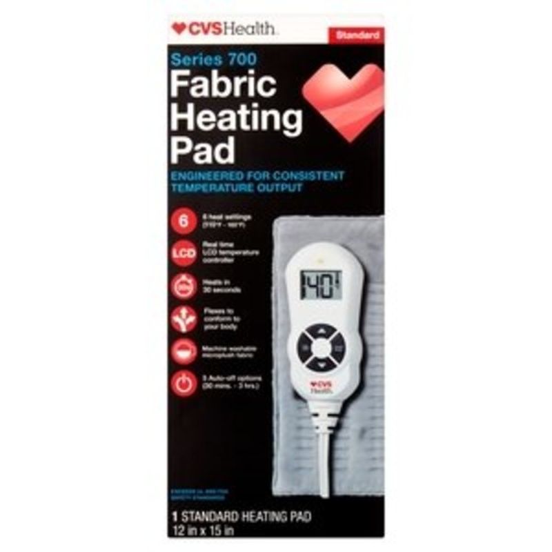 CVS Health Deluxe Moist/Dry Heat Heating Pad Standard Size (1 ct
