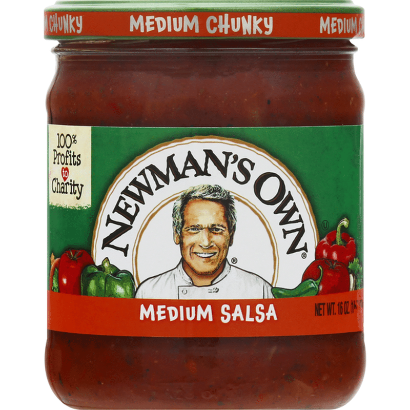 Newman's Own Salsa, Medium, Medium Chunky (16 oz) Instacart