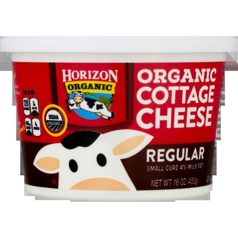 Horizon Organic Regular Small Curd Cultured Cottage Cheese (16 oz) from ShopRite Instacart