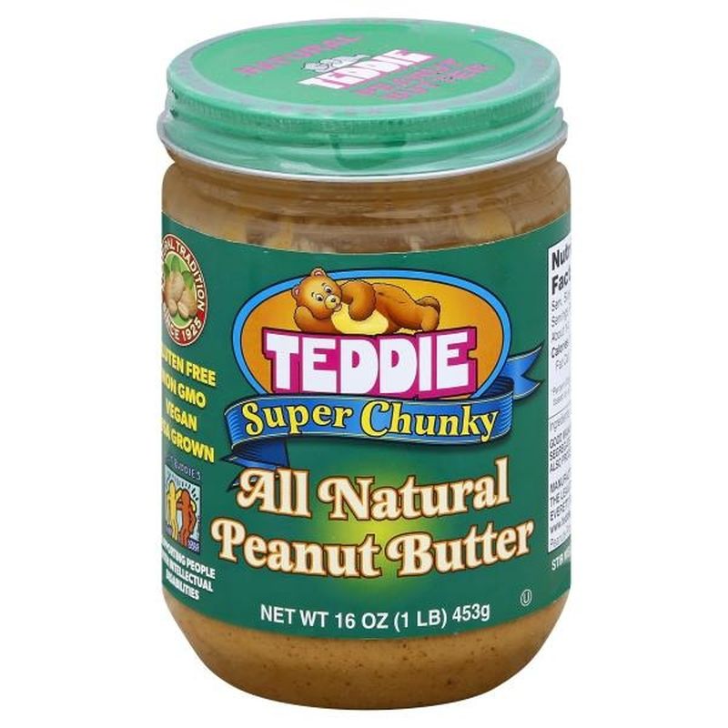 Teddie Peanut Butter, All Natural, Super Chunky (16 oz) Instacart