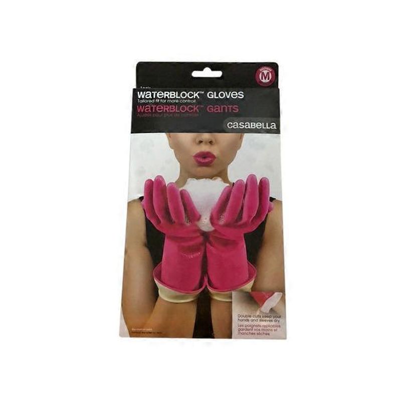 Casabella Gloves, Premium, WaterBlock, Medium (1 each) Instacart