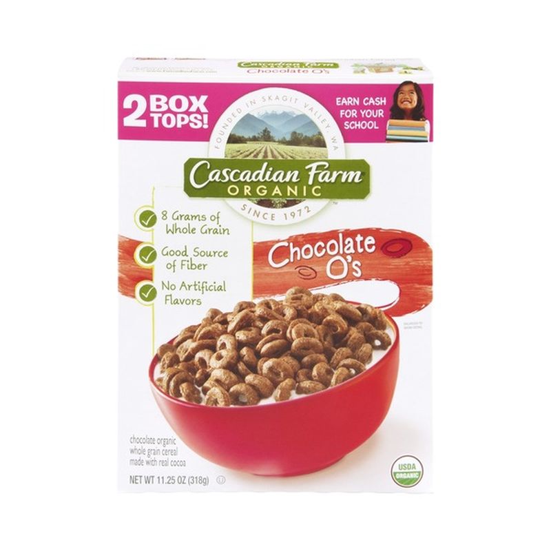 Cascadian Farm Cereal, Chocolate O's (11.25 oz) Instacart