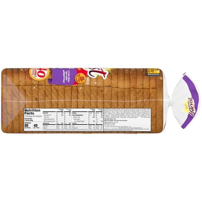 Nature's Harvest Light Multigrain Bread (18 oz) Instacart