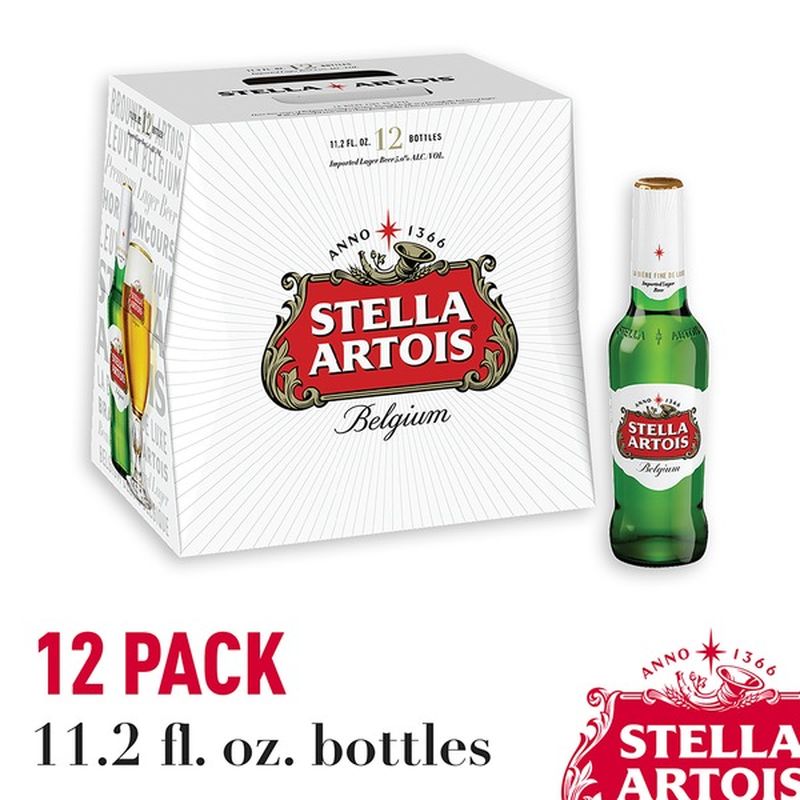 Stella Artois Lager Beer Bottles