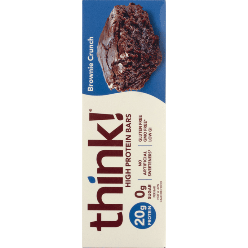 Think Thin Thinkthin High Protein Bars, Gluten Free, Brownie Crunch