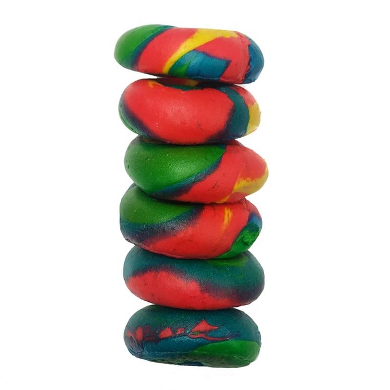 Mini Rainbow Bagels