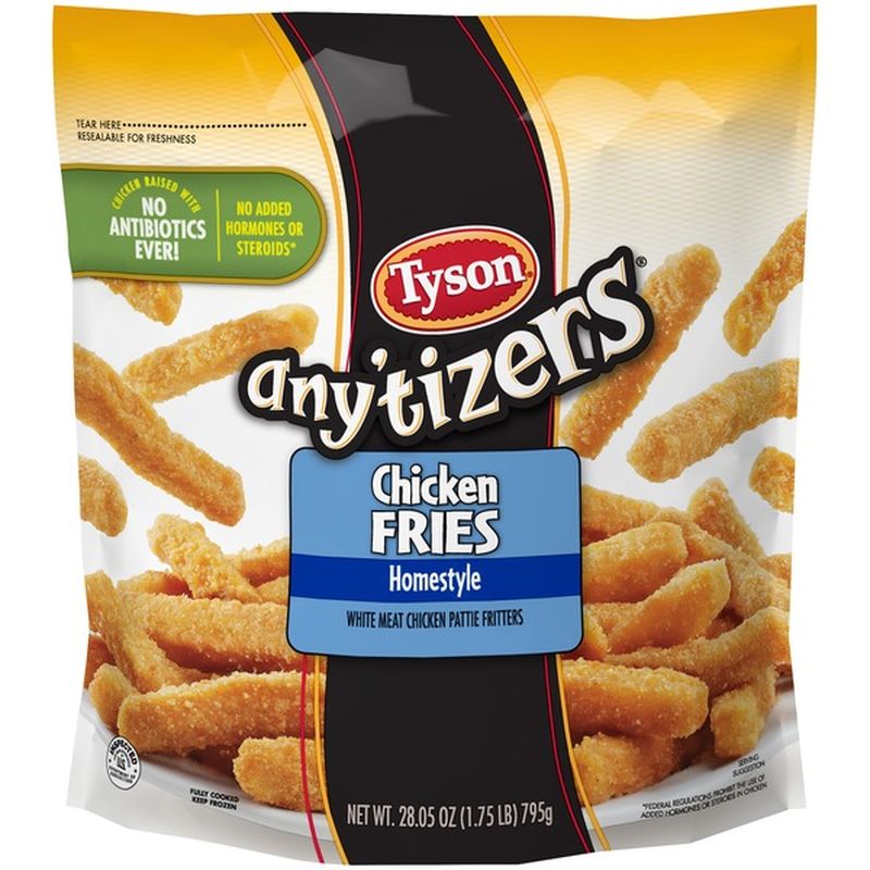 Tyson Anytizers HomeStyle Chicken Fries, Frozen (28.05 oz) from Food