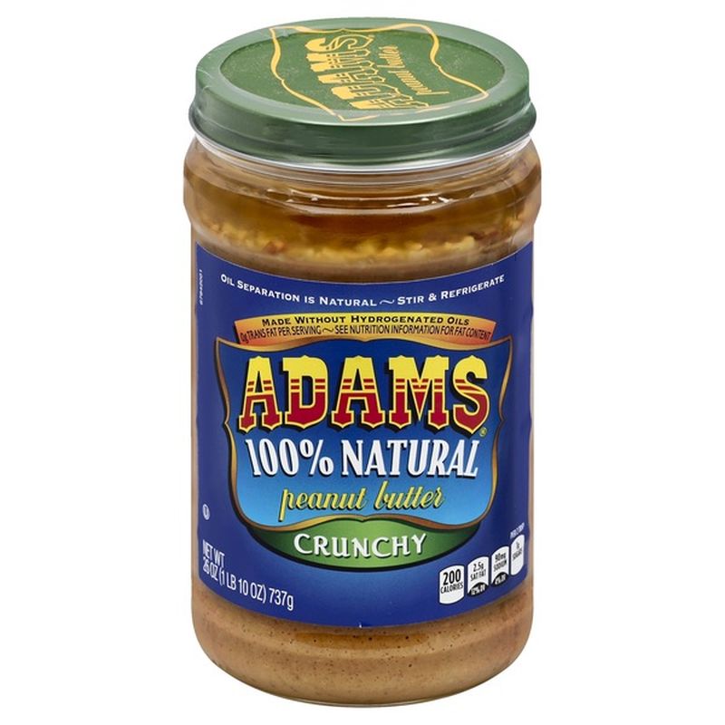 Adams 100% Crunchy Natural Peanut Butter