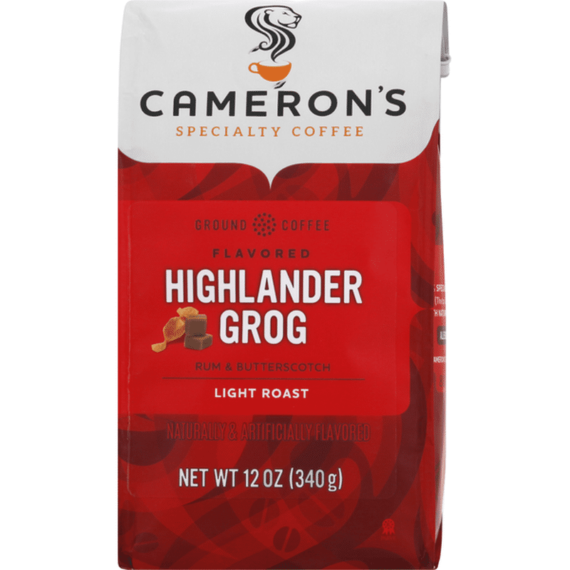 Camerons Coffee, Ground, Light Roast, Highlander Grog (12 oz) Delivery ...