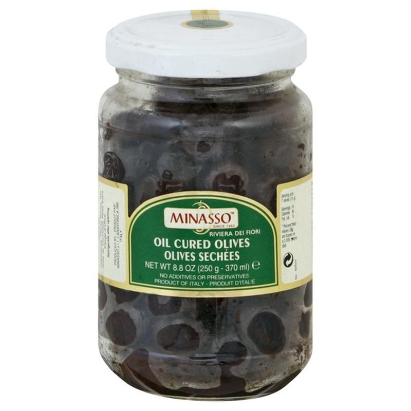 Minasso Olives Oil Cured 8 8 Oz Instacart