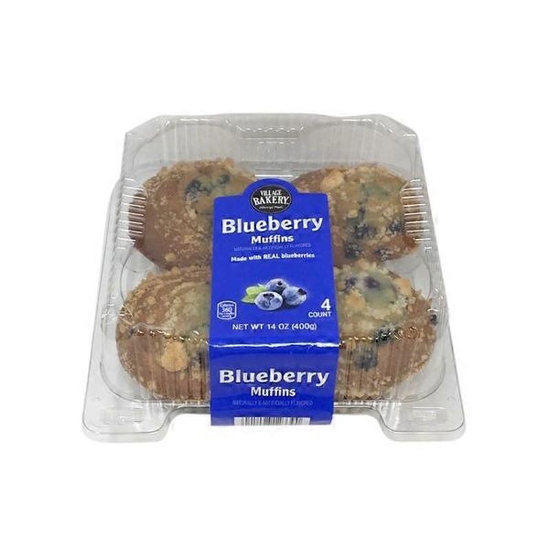 Bake Shop Blueberry Muffins (14 Oz) - Instacart