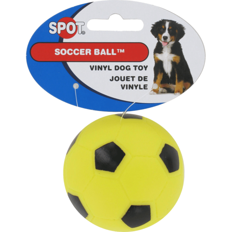 Ethical Pets Ethical Black/white Vinyl Soccer Ball Dog Toy 3