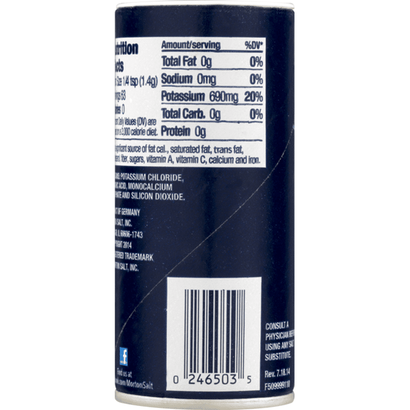 Morton Salt Substitute Sodium Free (3.125 oz) from Kroger Instacart