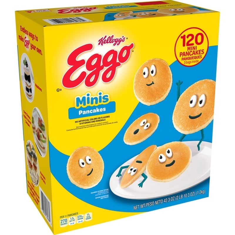 Eggo Minis Frozen Pancakes, Original, Easy Breakfast (42.3 oz) Instacart