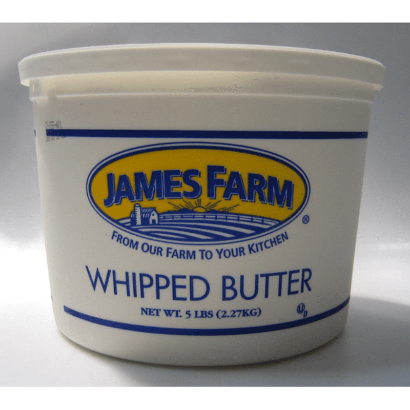 James Farm Whipped Salted Butter Tub (5 lb) - Instacart