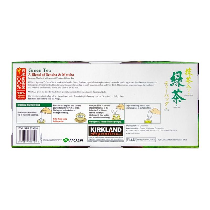 Kirkland Signature Japanese Green Tea, 100Count Instacart