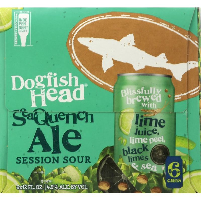 Dogfish Head Brewery Beer, Sea Quench Ale, Session Sour, 6 Cans (12 fl