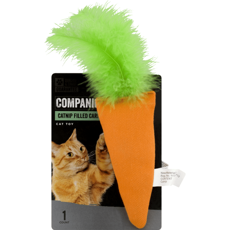 catnip carrot cat toy