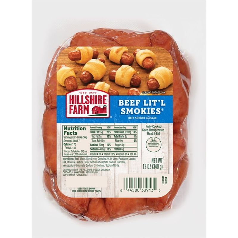 Hillshire Farm Beef Lit'l Smokies Smoked Sausage