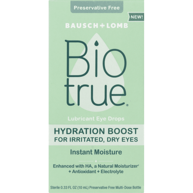 Biotrue Lubricant Eye Drops, MultiDose (0.33 oz) Instacart