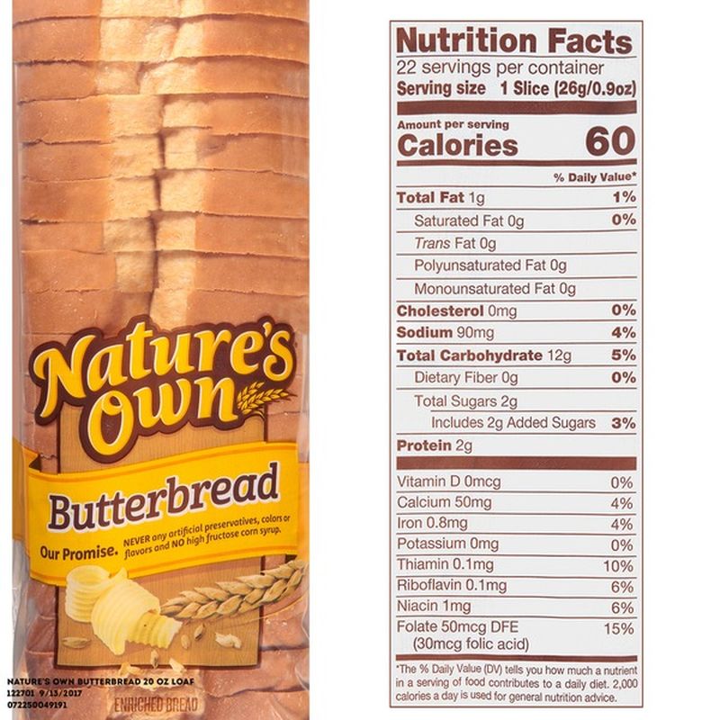 Nature's Own Butterbread Bread (20 oz) from Meijer - Instacart