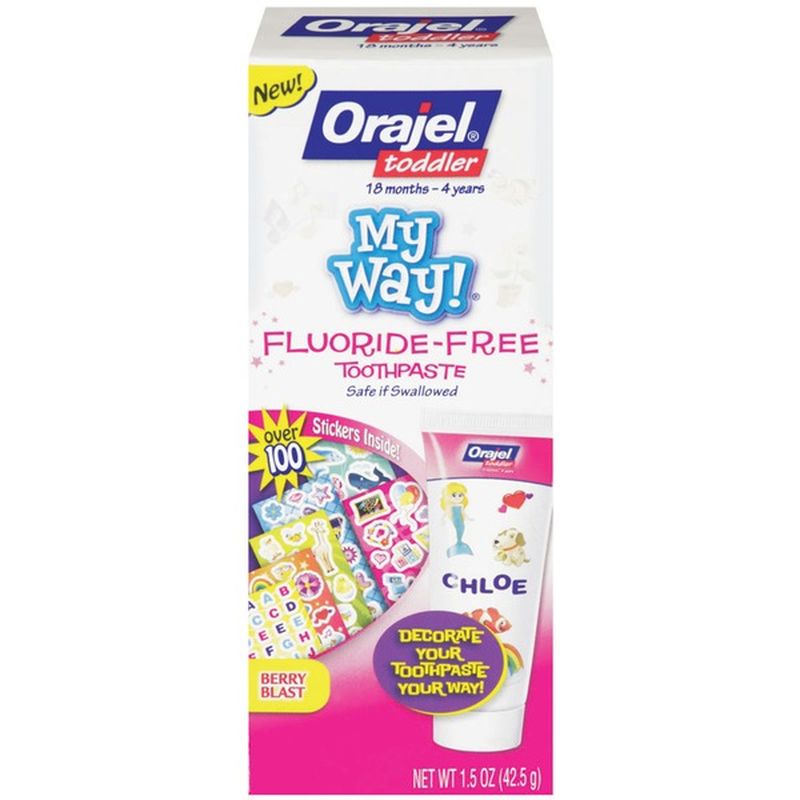 Orajel Toddler My Way FluorideFree Berry Blast Toothpaste (1.5 oz