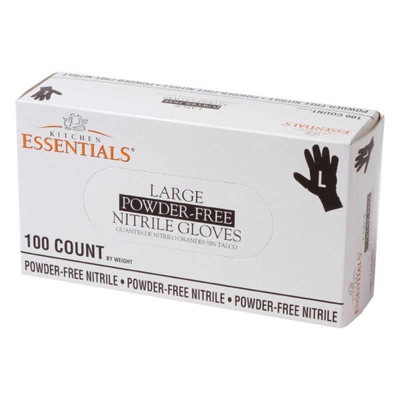 Kitchen Essentials Powder Free Nitrile Gloves (100 ct) Delivery or