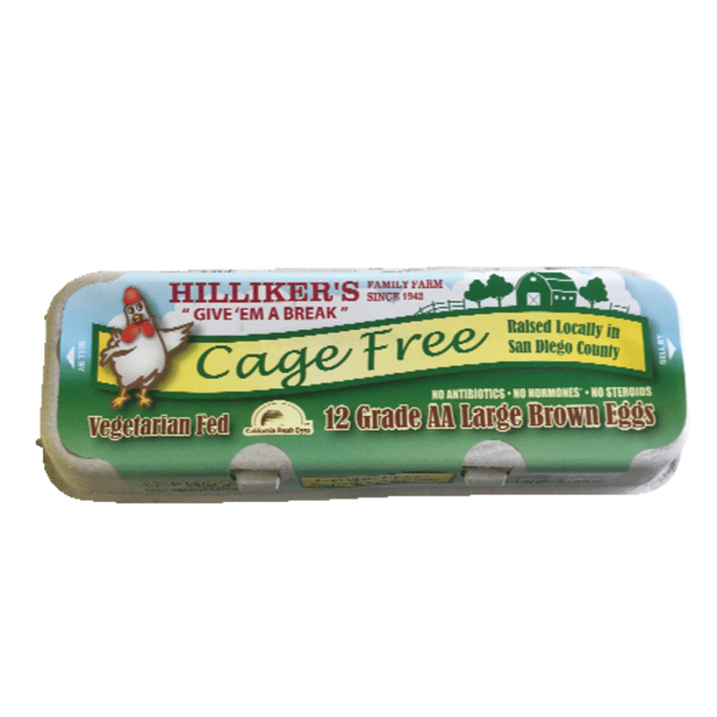 Hilliker's Cage Free Grade Aa Large Brown Eggs