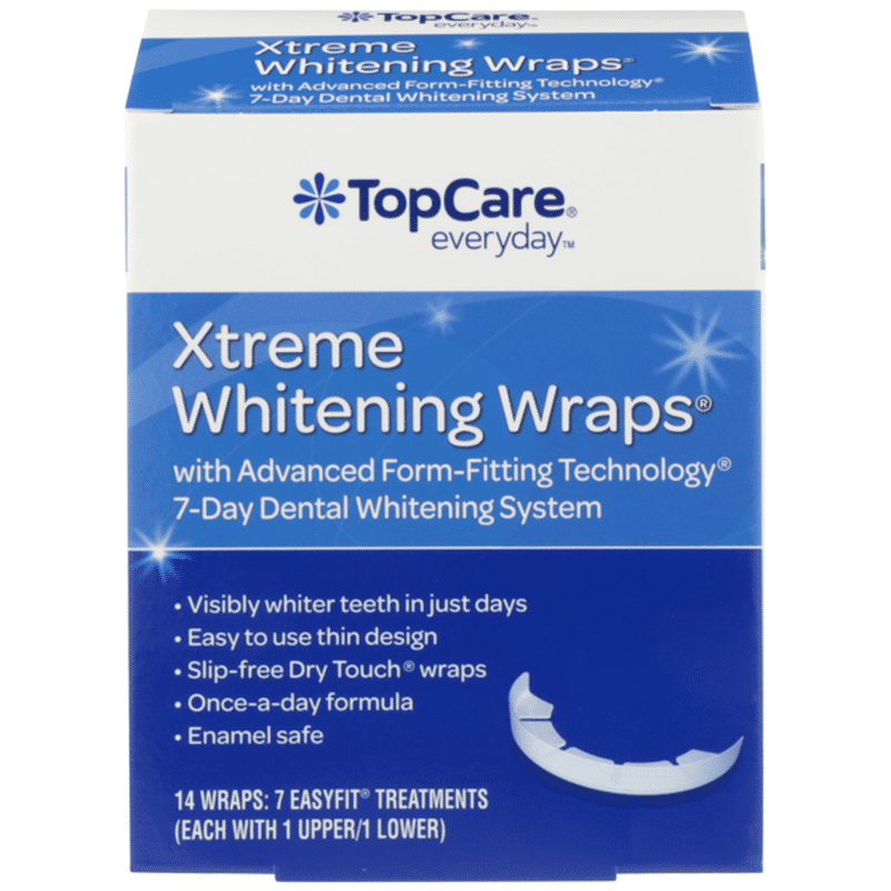 TopCare Xtreme 7Day Dental Whitening System Wraps (14 ct) Instacart